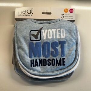 Reebok Baby Bibs - Gray, White, and Blue